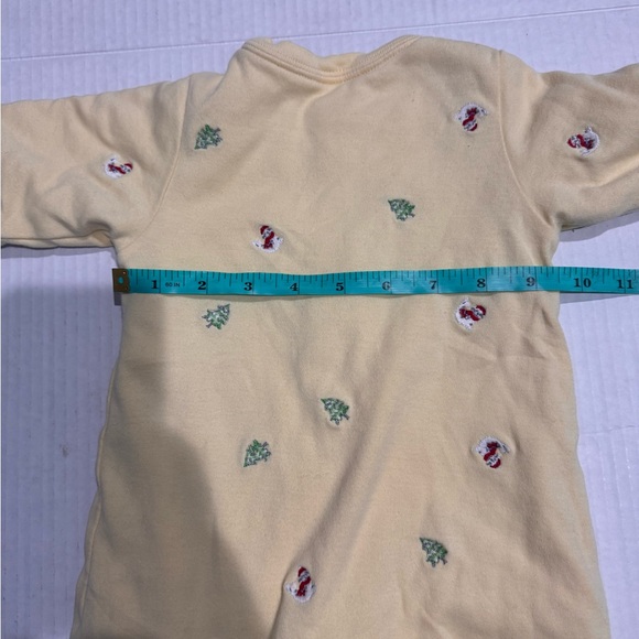 Baby GAP Newborn 0-3 Yellow FOOTED HOLIDAY LAYERED ONE PIECE Seals Trees - Picture 5 of 9